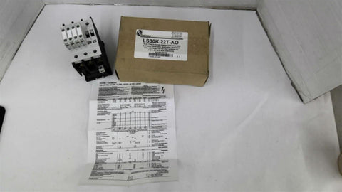 EE Controls LS30K.22T-AO Contactor 40 Hp 460 Volt120 V Coil