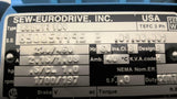 Sew Eurodrive 832 DT7104 1HP AC Gear Motor 1800/197 RPM 4P 3PH 230/460V TEFC