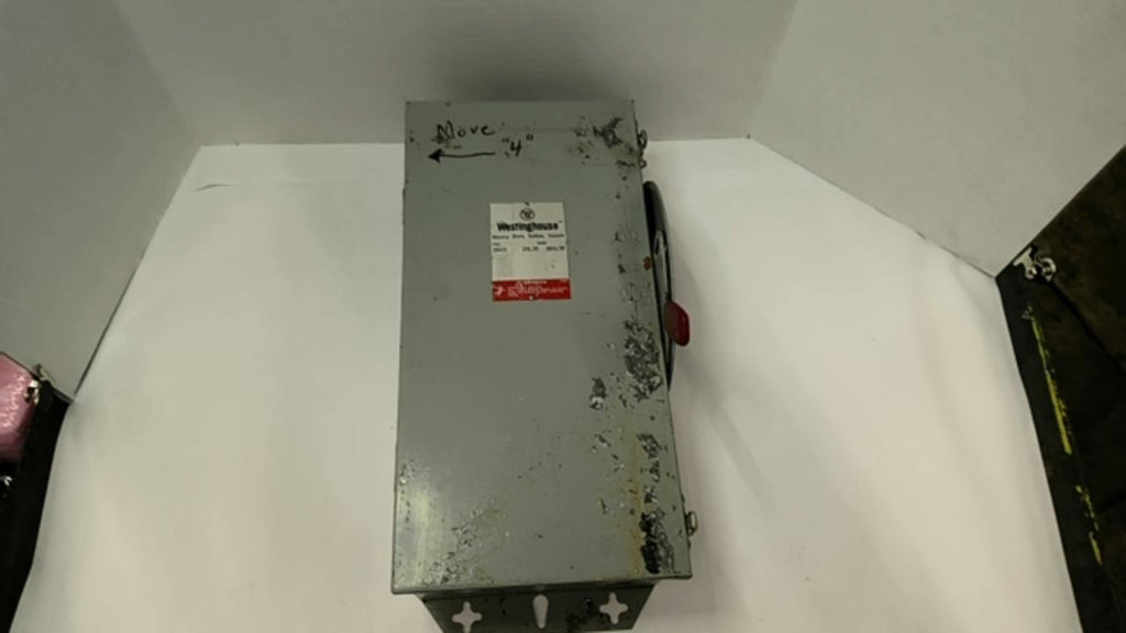 Westinghouse RHUN361 30A 600V Safety Switch Type 3R