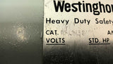 Westinghouse RHUN361 30A 600V Safety Switch Type 3R