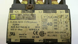 Square D 8910DPA3 Contactor 40 Amp 20 Hp 460 Volts