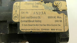 Westinghouse AN23A Thermal Overload Relay 240 VA 600 Vac