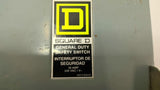 Square D D221N 30A 240VAC Safety Switch