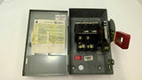 GE TH3221 30A 240VAC 7.5HP Safety Switch Type 1