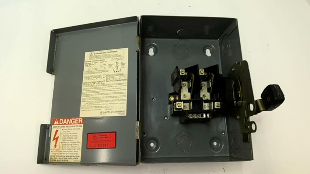 Square D D221N 30A 240VAC Safety Switch
