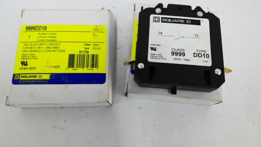 Square D 9999DD10 Auxiliary Contact Ser C Lot of 2