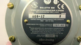 Allen Bradley 808-J2 Bulletin 808 Speed Switch Interrupter 1200 RPM