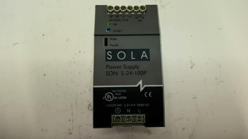 Sola SDN5-24-100P Power Supply 115/230 Vac
