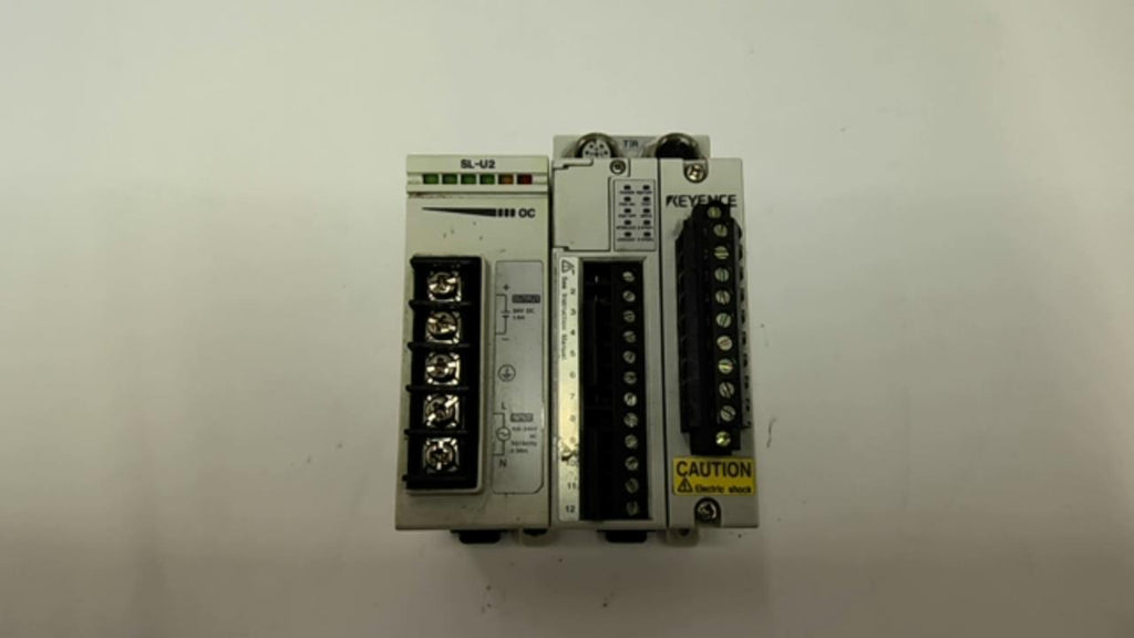 Keyence SL-R11 Safety Relay Controller W/ SL-U2 Power Supply Module