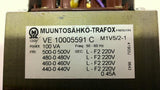 Muntosahko-Trafox VE10005591C Transformer 100 VA 460 V Pri 220 Sec
