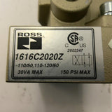 Ross 1616C2020Z Solenoid Pilot With 744B79105 Directional Control Valve
