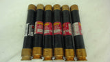LOT OF 6 --- FUSETRON FRS-R-3/10 TIME DELAY FUSE, 3/10 AMP, 600 VOLTS, CLASS RK5
