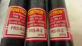 LOT OF 5 FUSETRON FUSES, 2 EACH FRS-R-1-1/4, 3 EACH FRS-R-2