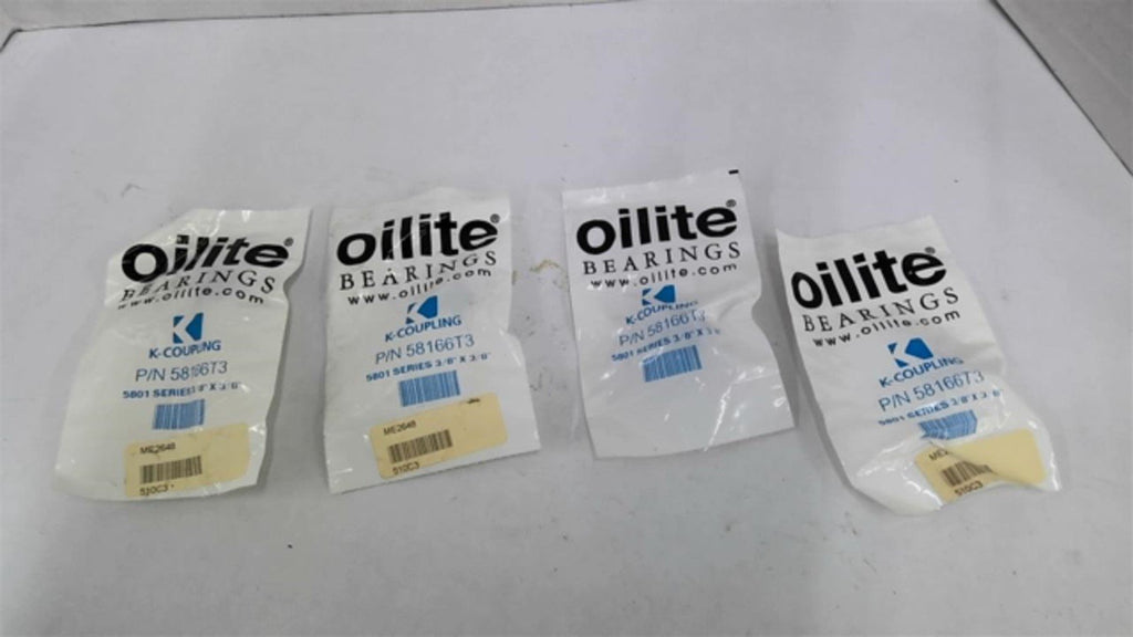 Oilite Bearings 58166T3 5807 K-Coupling 3/8" x 3/8" Lot Of 4