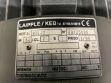 Keb MOT.3-90L/2 Brake Motor 3KW 3360RPM 2P 1PH 230V TEFC 50/60HZ
