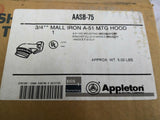 Appleton AASB-75 3/4" Mall Iron A-51 MTG Hood