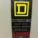 Square D HU364AWK 600V 200A Safety Switch Non Fusible Type 3 3R 12