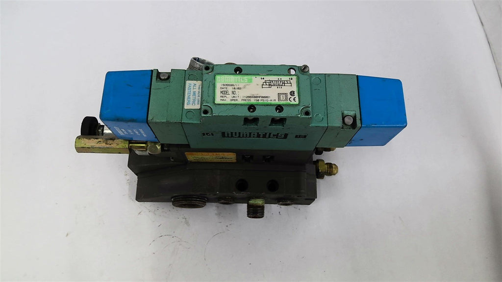 Numatics I12B400MP0061 Valve with I13RS115JP00000 Manifold 150 PSI