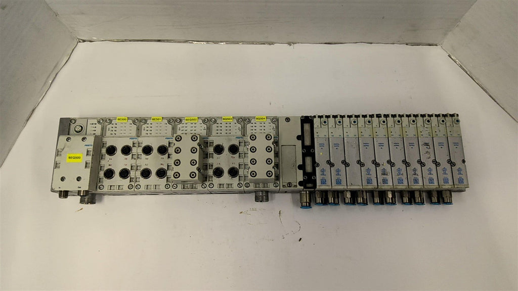 Festo MPA-FB-V1 Valve Terminal W/ VMA2-FB-EMG-4 J602X3 D202 X 7 W/