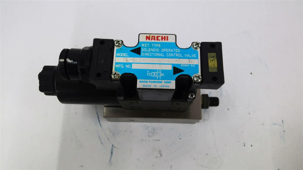 Nachi Sl-G01-A3X-GR D2-5227H Directional Valve
