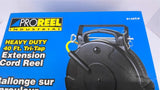 ProReel 1840T-P Heavy Duty 40ft Tri-Tap Extension Cord Reel