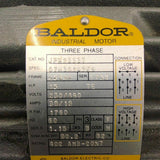 Baldor JPM2333T 15HP AC Motor 1800RPM 4P 3PH 254JP 230/460V TEFC 60HZ