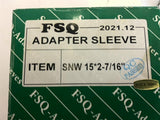FSQ SNW15*2-7/16" Adapter Sleeve