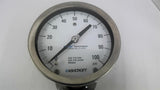 Ashcroft 205 In Line Diaphragm Seal 0-100Psi Pressure Gauge