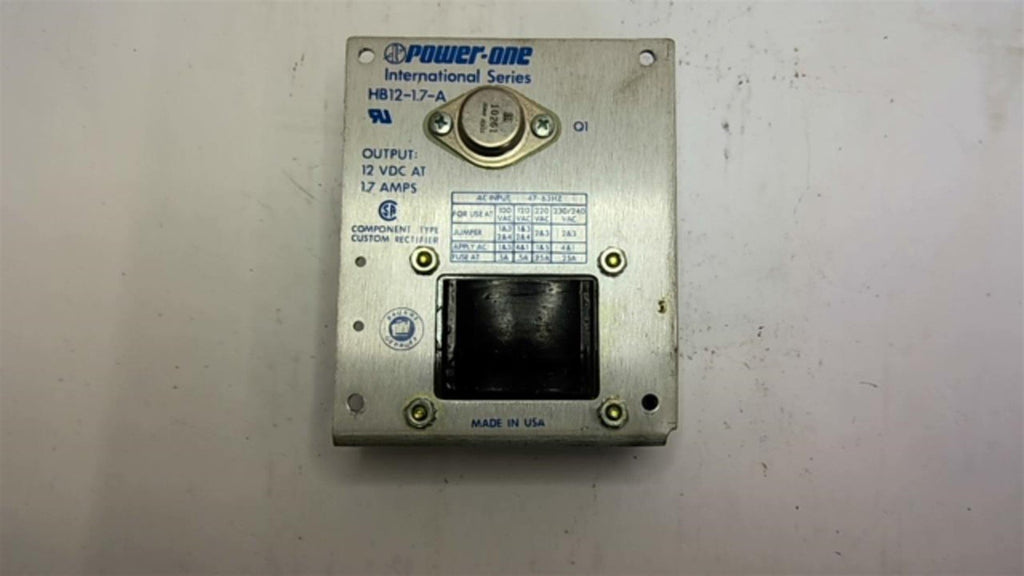 Power One HB12-1.7-A 12VDC 1.7A Power Supply