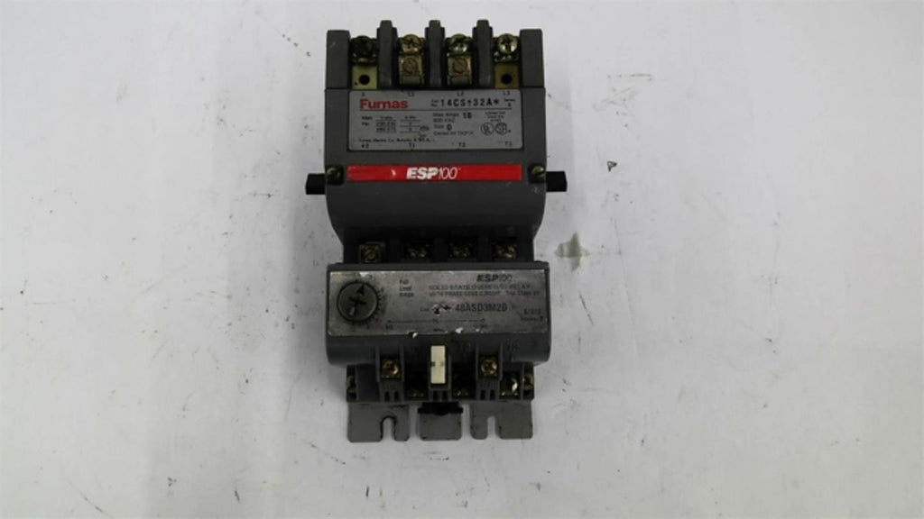 Furnas 14CS+32A ESP100 48ASD3M20 Starter 460 Volts 5 Hp 18 Amps Size 0