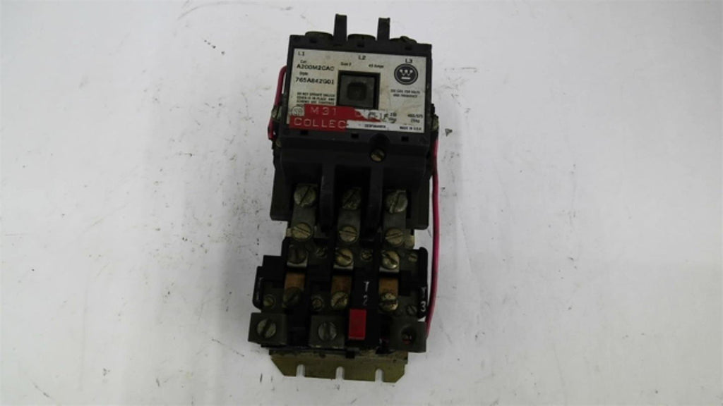 Westinghouse A200M2G01 size 2 Starter 460 Volt 25 HP 45 Amps