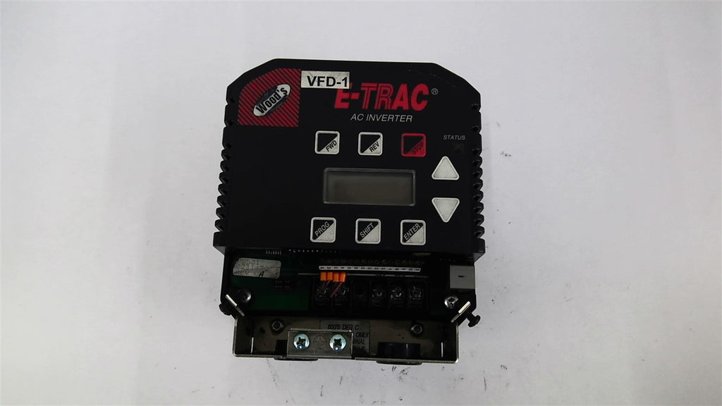 Wood's XFC1001-0B VFD-1 E-Trac Inverter 1.6 KVA 230 Volts 4 Amps
