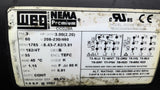 WEG 00318ET3E182T 3 HPAC Motor 1800 RPM 4 P 12/4T 208-230/460 TEFC 60 HZ
