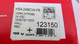 Cooper HS4-224MCW-FR Horn Strobe 24 VDC Wall Red