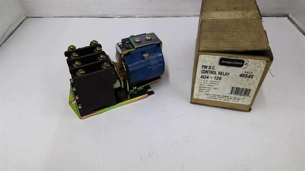 Joslyn Clark 4U4-120 D.C Control Relay 230 VDC 120 VDC coil