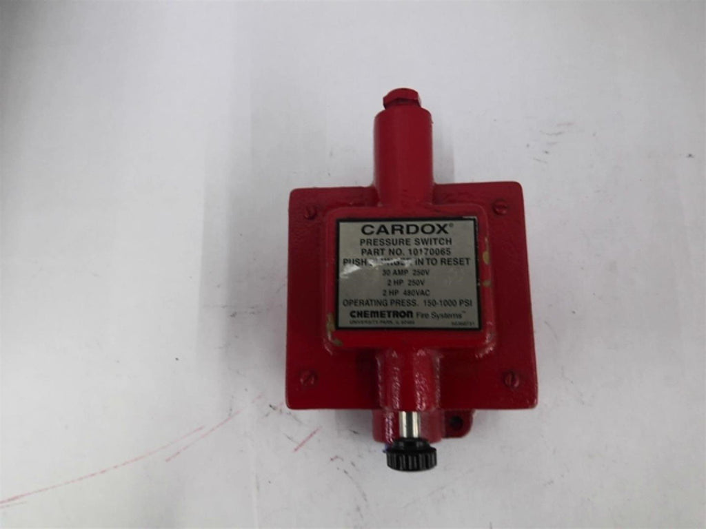 Cardox 10170065 Pressure Switch 30 Amp 250 Volts