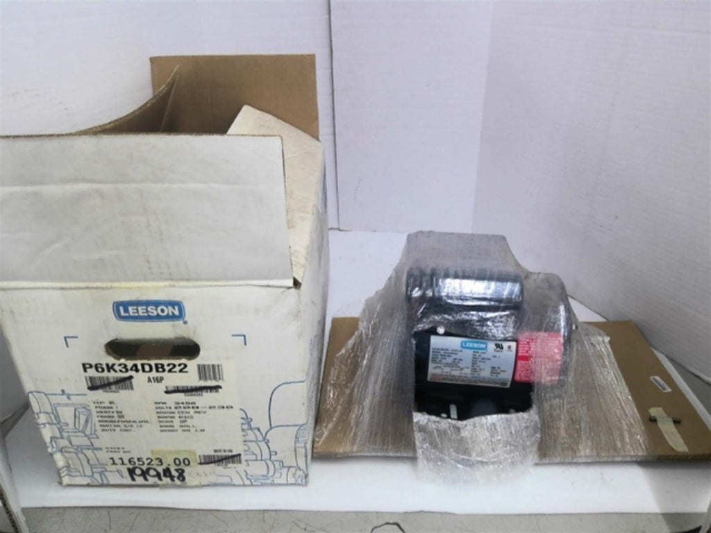 Leeson 116523.00 SPL Hp AC 3600 Rpm 2P Single Phase 56 208-230V DP 60Hz