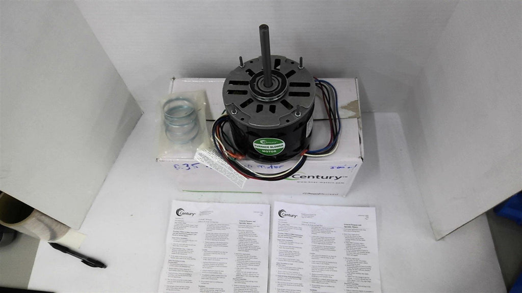 Century 5KCP39HGDD696S 1/3 HP 1075/3 SPD Furnace Blower 115 V 48 Frame