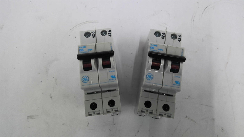 GE V-Line D6 Circuit Breaker 277/480 Volts Lot Of 2