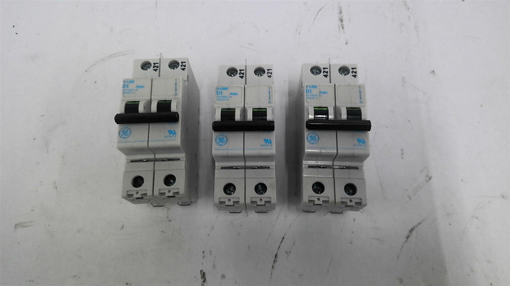 GE V-Line D1 Circuit Breaker 277/480 Volts Lot Of 3