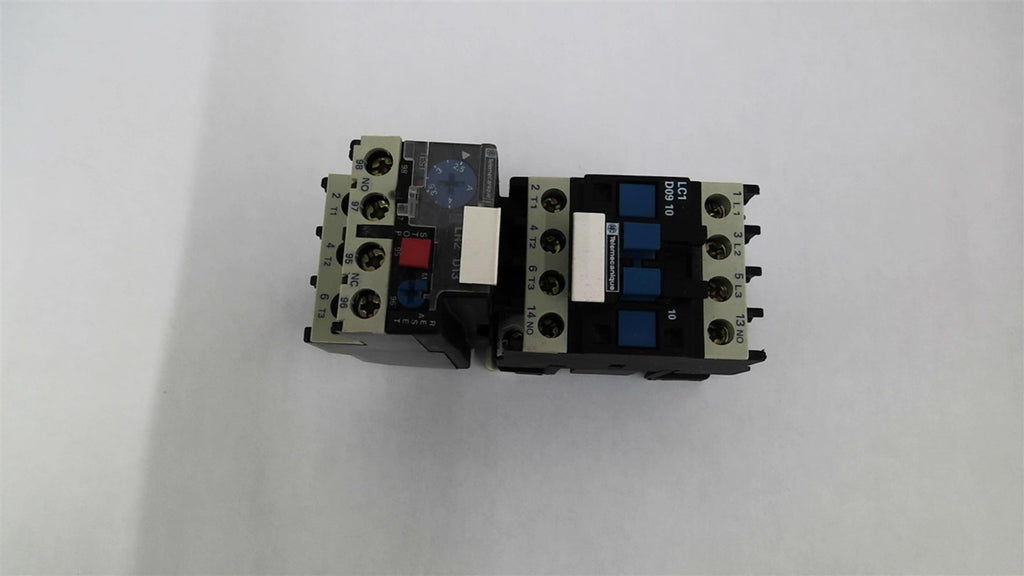 Telemecanique LC1 D0910 Contactor with LR2 D1308 LR2 D13 Overload Relay