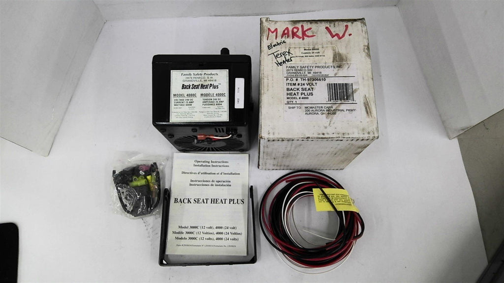Family Safety Products 4000C Back Seat Plus 24 VDC 25 Amp 600 W