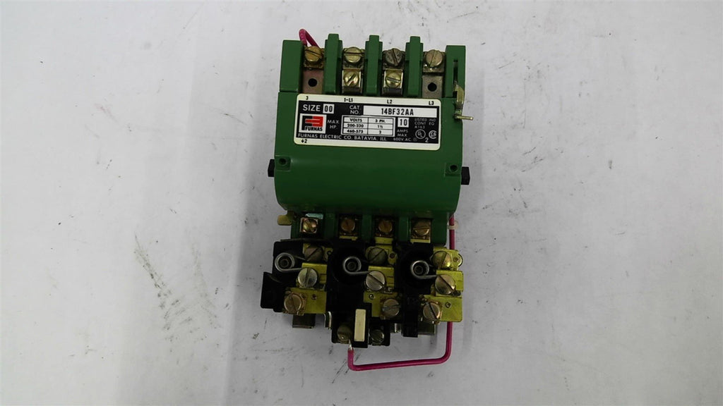 Furnas Electric 14BF32AA Size 00 Starter 460 Volts at 2 HP 10 Amps