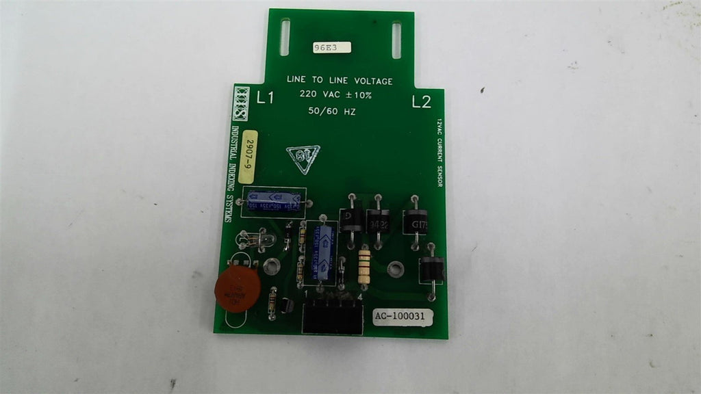 Industrial Indexing Systems 2907-9 Electrical Board 220 VAc