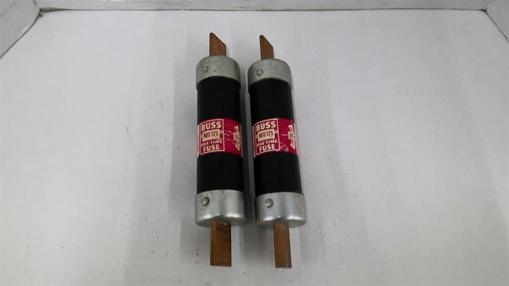 Bussman NOS 125 Fuse 125 Amp 600V Lot of 2