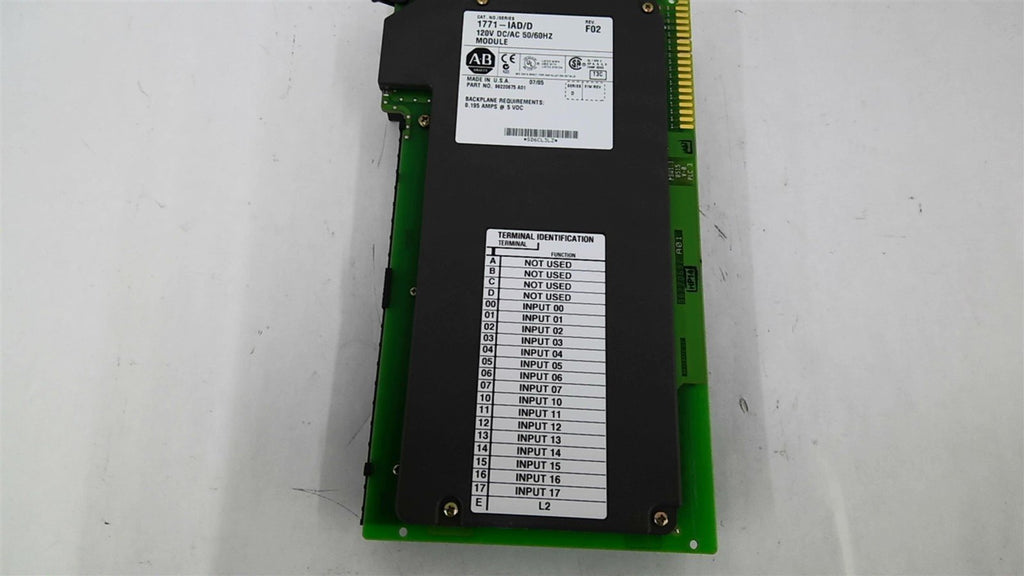 Allen Bradley 1771-IAD D DC/AC Module F02