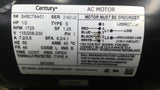 Century BF2054 1/2Hp AC Motor 1800Rpm 4P Single Phase 48Fr 115/208-230V