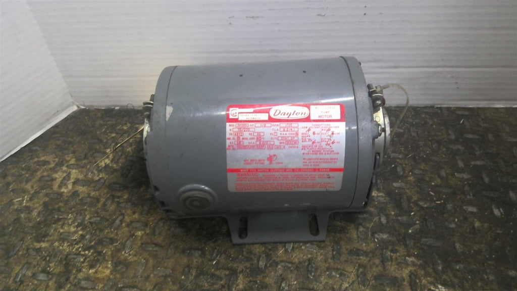 Dayton 3K090 1/2Hp AC Motor 1800Rpm 4P Single Phase 48YZ 115/230V 60Hz