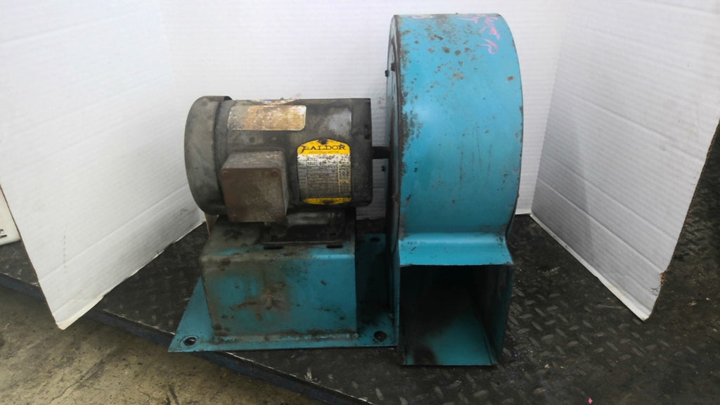 Blower 7 1/2 x 6x5" with Baldor M3538 1/2Hp Motor 230/460 Volts