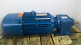 Sew-Eurodrive R27DRE100LC4BE5HR Gear Brake Motor 5 HP 230/460 3.37:1 Ratio 100L
